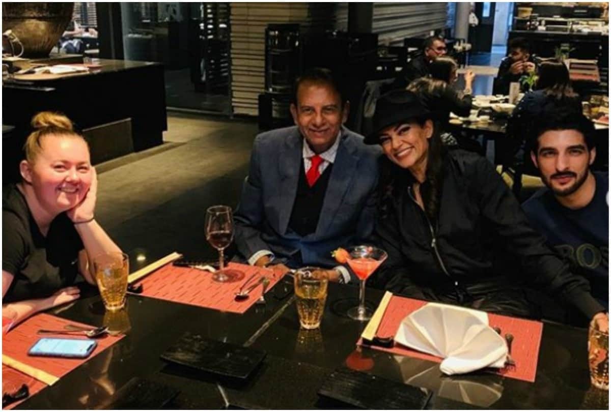 Sushmita Sen shared dinner date picture with father and boyfriend Rohman Shawl