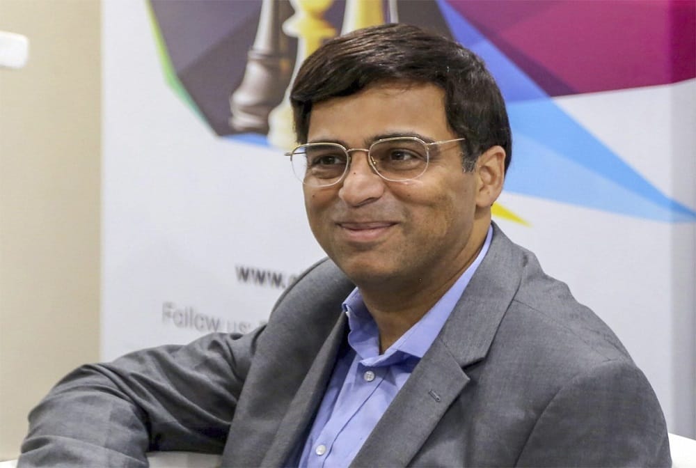 viswanathan anand joint third place in the game by playing with gujarati