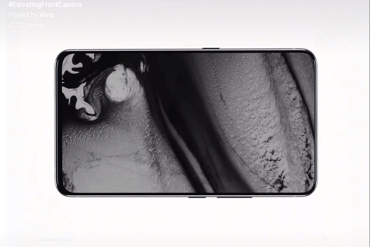 Vivo Apex 2019 teaser out show bezels less display and elevating camera