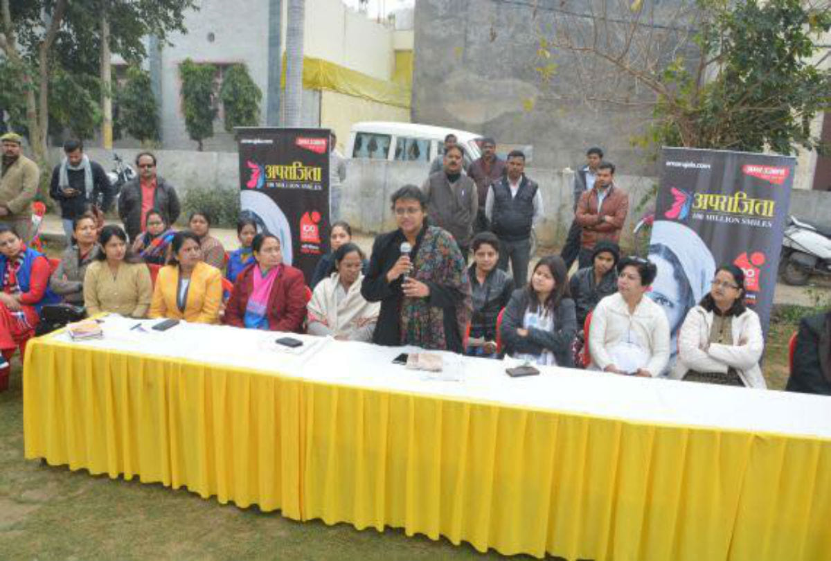 National Girls Child Day awareness rally held by aparajita 100 million smiles in firozabad