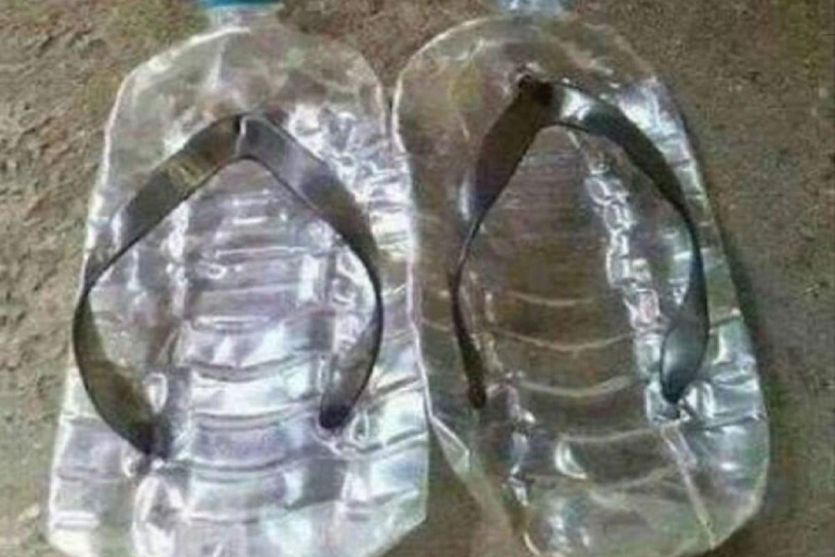 Chappals Made From Plastic Bottles goes viral on facebook
