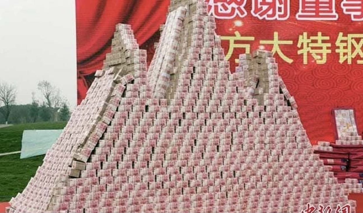 Chinese Steel company giving bonus of Rs. 317 crores to 5000 employees in Chinese New Year