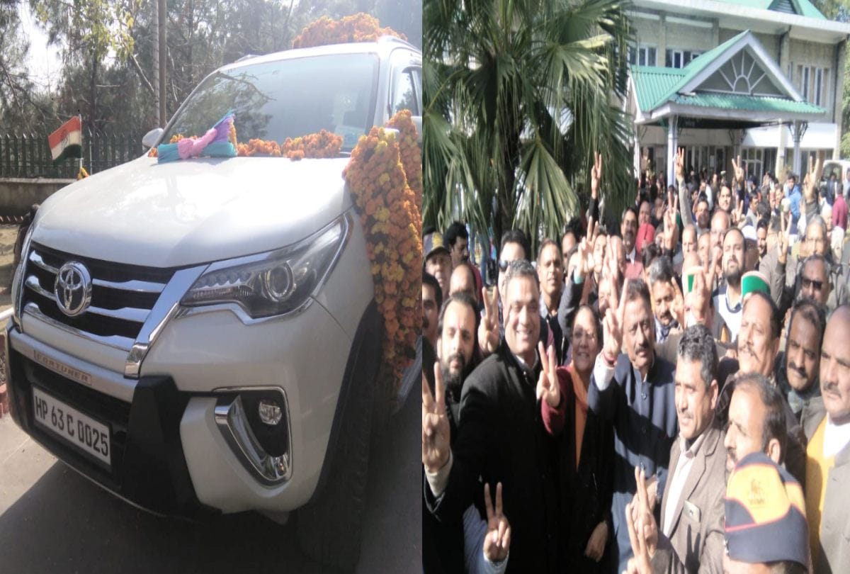 himachal congress president Convoy play hooter for 40 km in hamirpur himachal