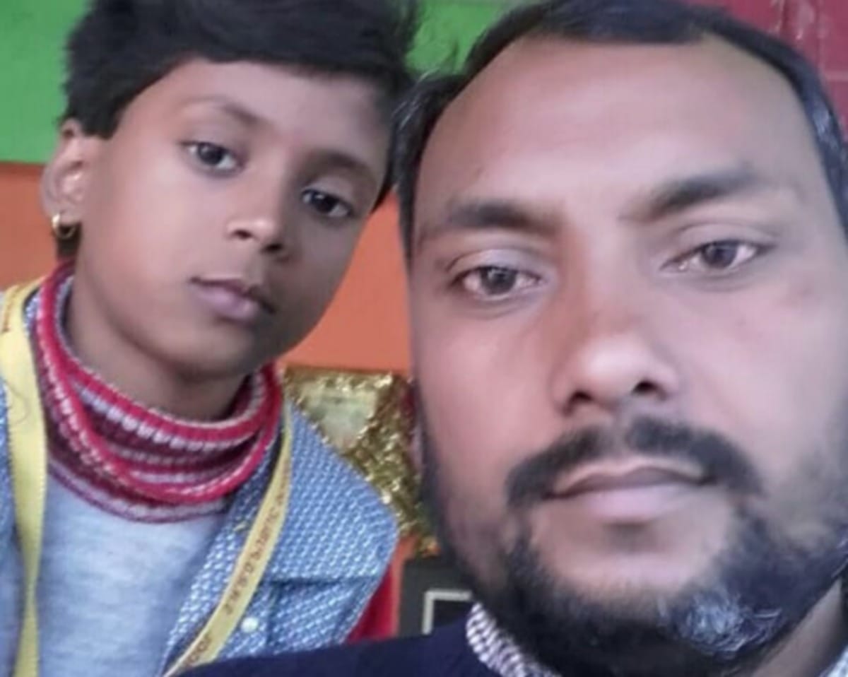 National girls day selfie with daughter at workplace in districts of purvanchal
