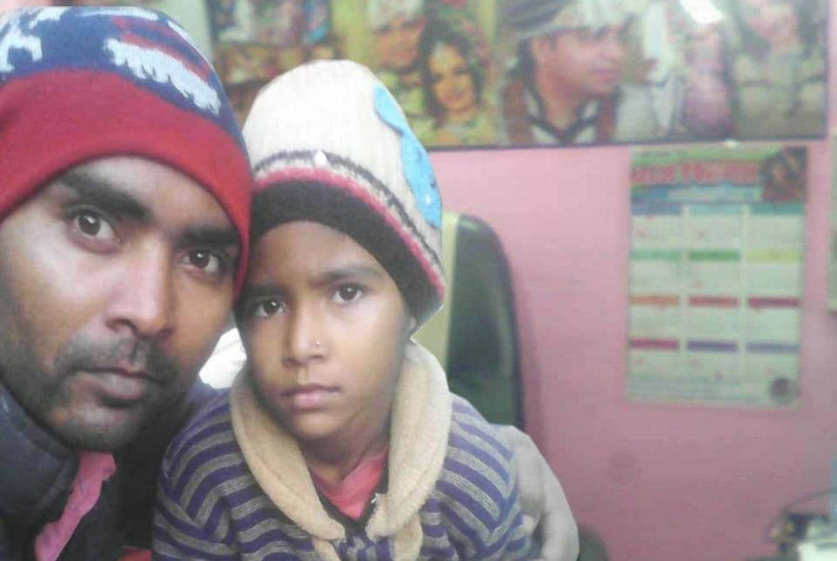 National girls day selfie with daughter at workplace in districts of purvanchal