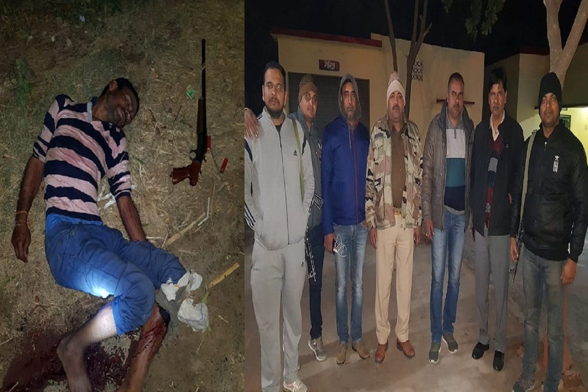 Encounter in Baghpat and The accused injured shot of police officers