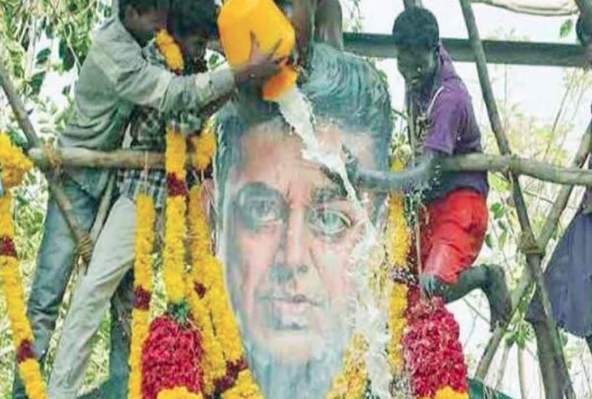 Tamil Nadu Milk Dealers complaining police to seek ban Paal Abhishekam on actors cutouts and banners