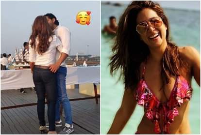 Kim Sharma Kisses Harshvardhan Rane See romantic pic of lovely couple