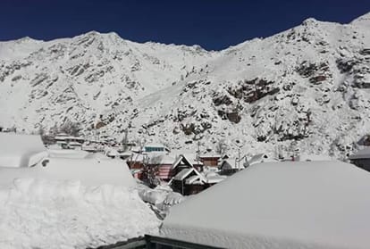 himachal weather report and snowfall minus temperature in five districts