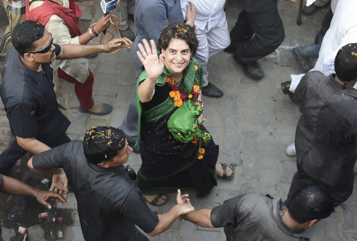 workers didnt answer to easy question asked by priyanka gandhi
