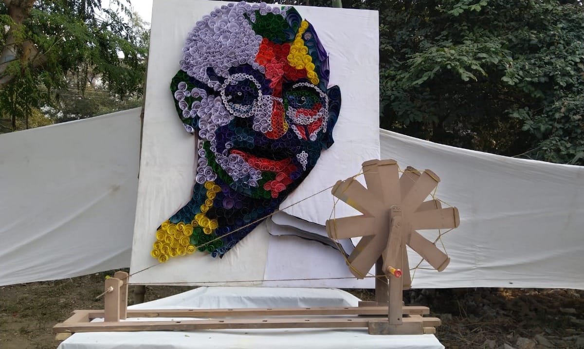 Art fair organised in mahatma gandhi kashi vidyapith