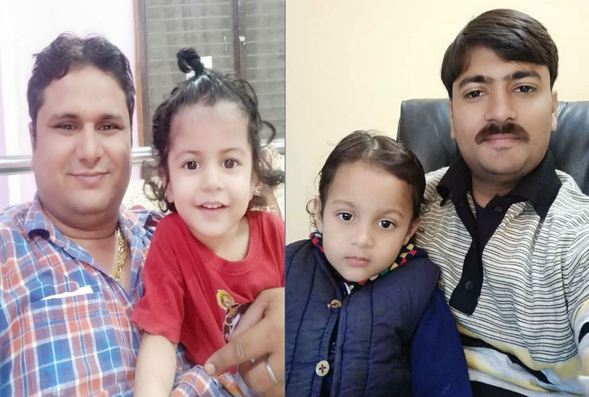 selfie with daughter at workplace on national girls day in etah kasganj