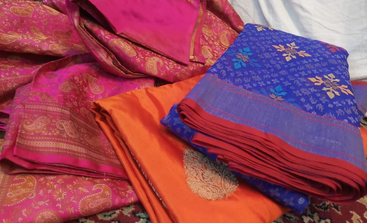 Foreign minister and mauritius pm wife bought banarasi saree from varanasi