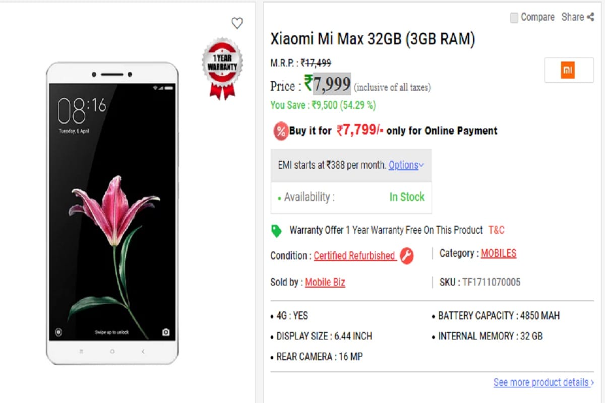 Xiaomi Mi Max
