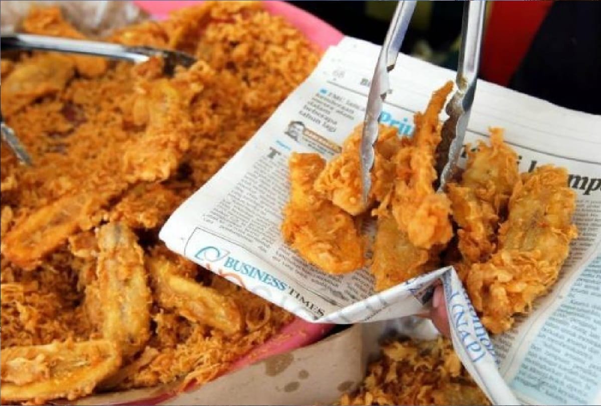never warp your food in newspaper