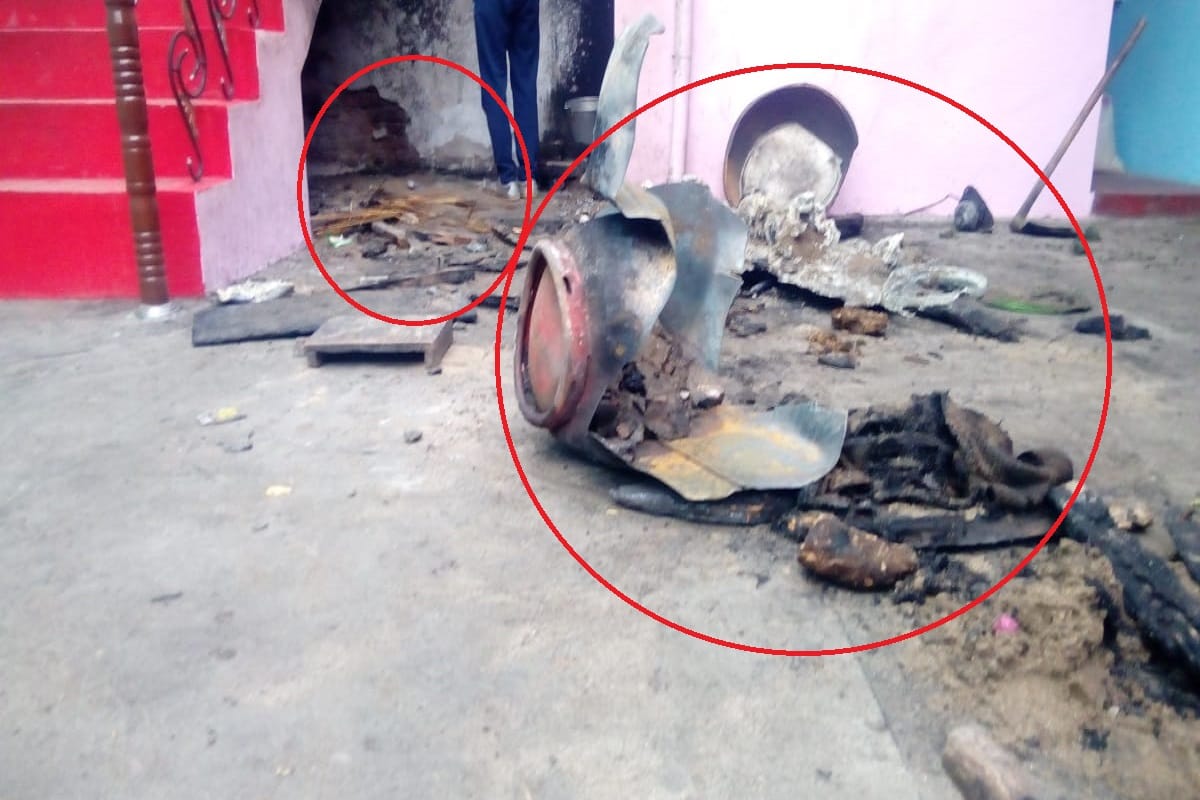 three children died in gas cylinder blast mother seriously burnt in muzaffarpur bihar