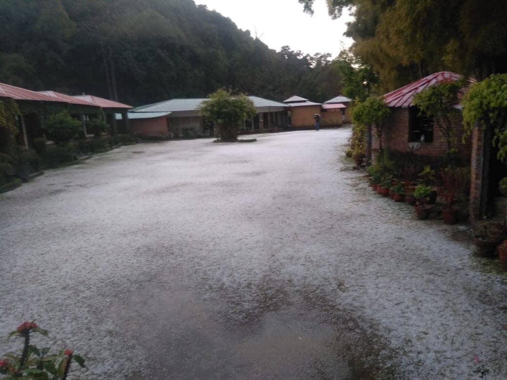 Hailstorm and Rainfall in dehradun