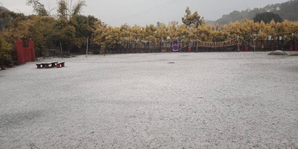 Hailstorm and Rainfall in dehradun
