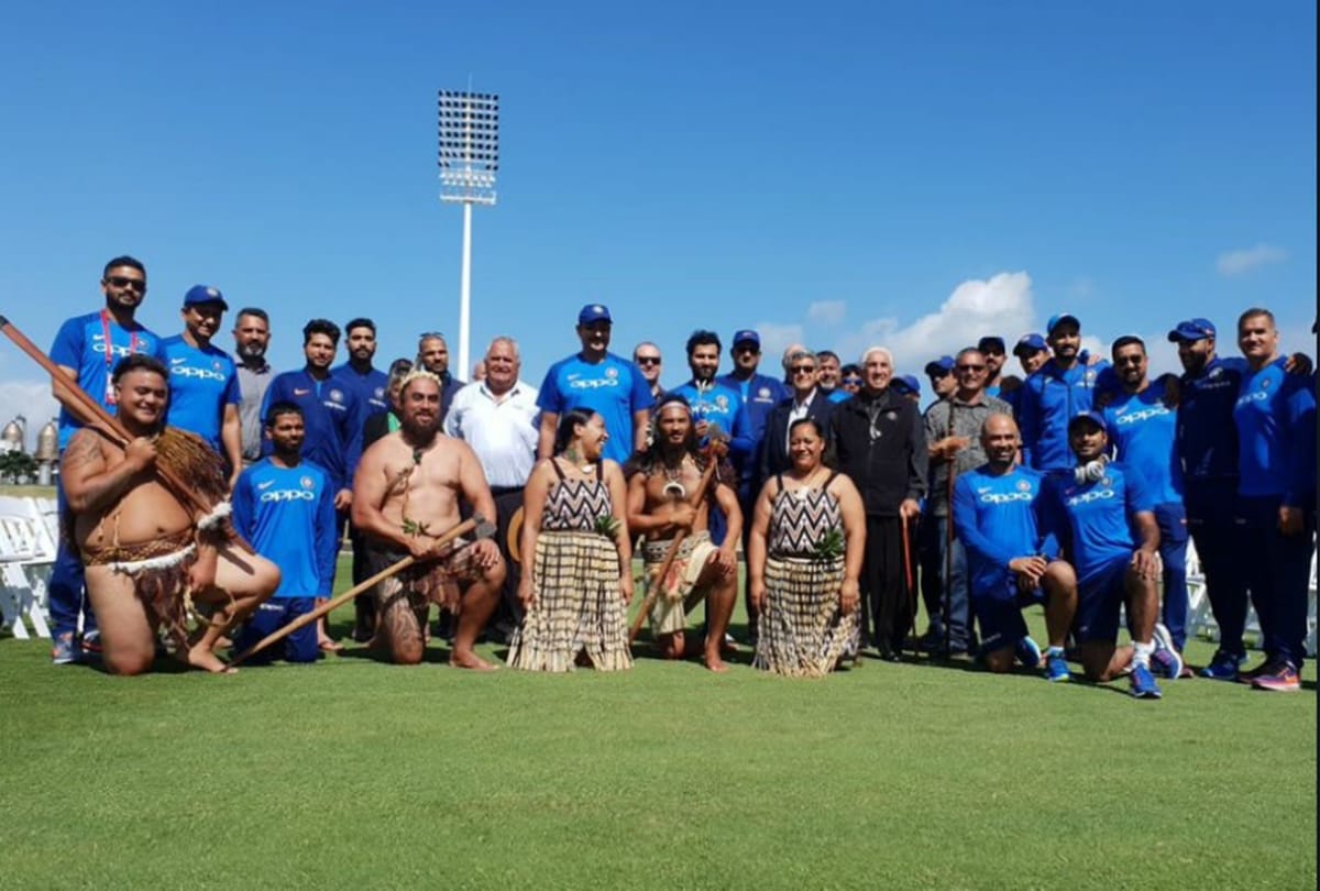 NZvIND: Team India receives traditional Maori welcome in Mount Maunganui ahead of 2nd ODi