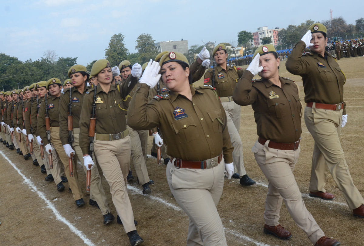 full dress rehearsal in Jammu University for Republic Day 2019
