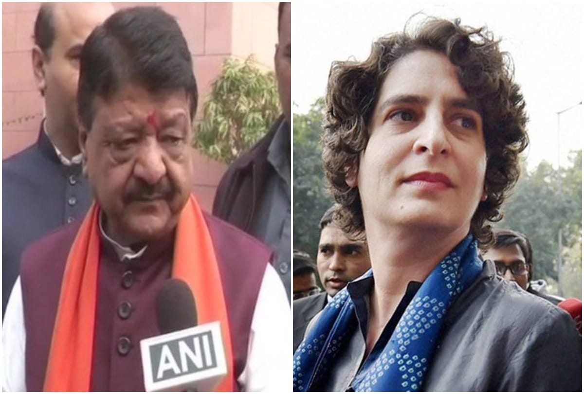 kailash vijayvargiya attacks new up congress incharge priyanka gandhi robert vadra