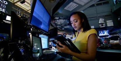 Film on youngest trader Lauren Simmons of worlds largest stock market new york stock exchange