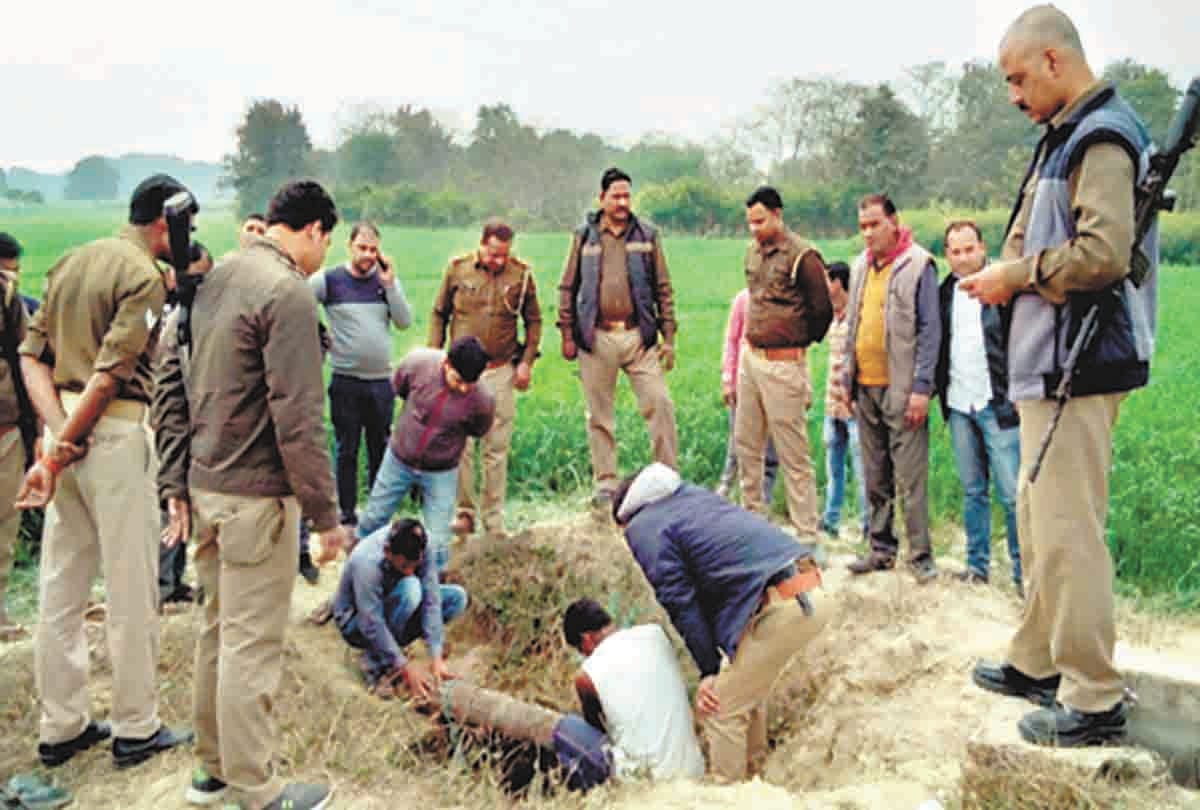Murder placed in the well, petrol sprinkled fire