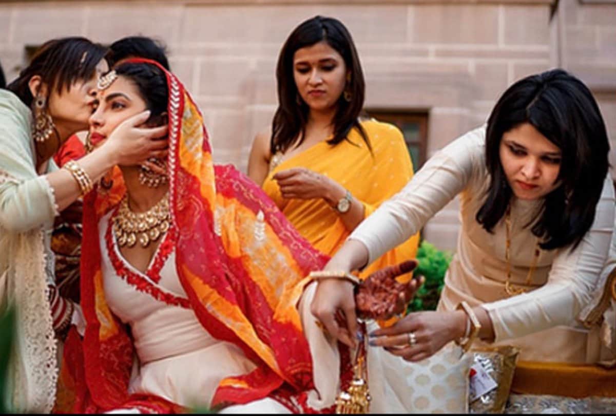 priyanka chopra and nick jonas haldi ceremony photos viral after two month wedding