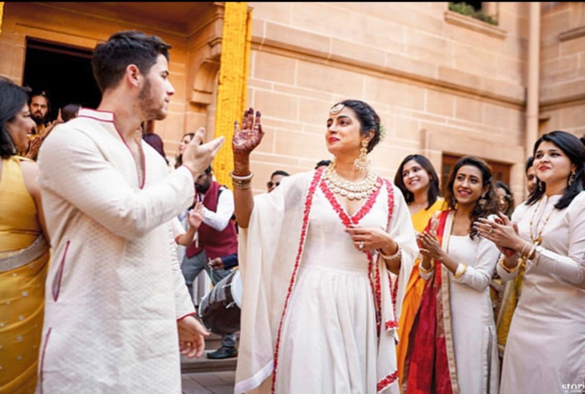 priyanka chopra and nick jonas haldi ceremony photos viral after two month wedding