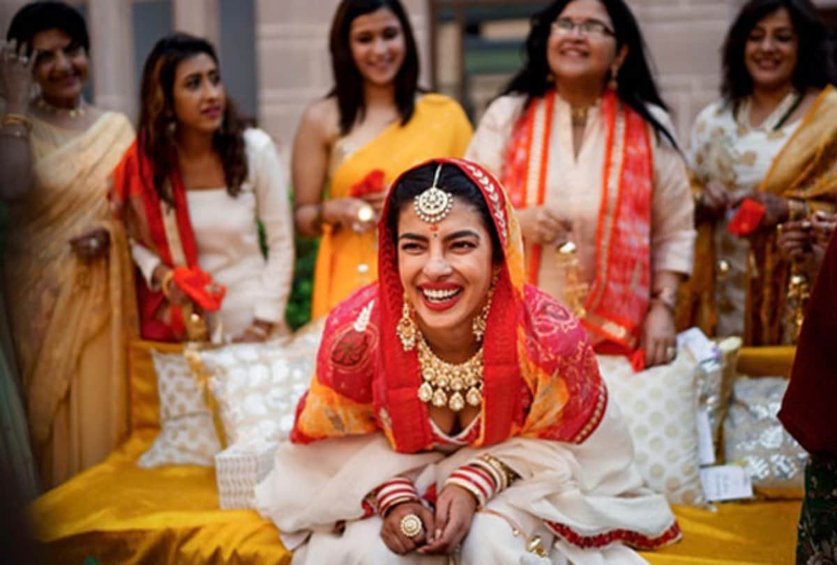 priyanka chopra and nick jonas haldi ceremony photos viral after two month wedding