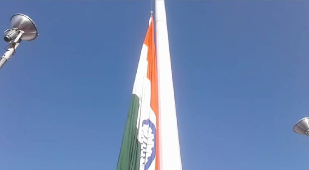 70th republic day baba ramdev flies national flag but not forget ram mandir nirman