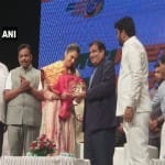 Actor Isha Koppikar joins bjp in presence of Union Transport Minister Nitin Gadkari