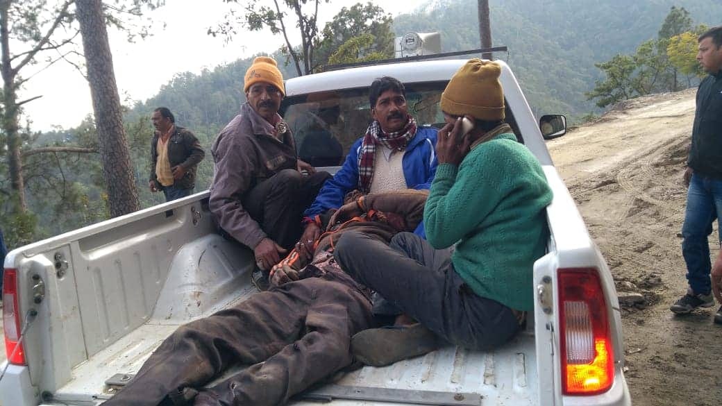 big fact of pick up vehicle fell in gorge at champawat