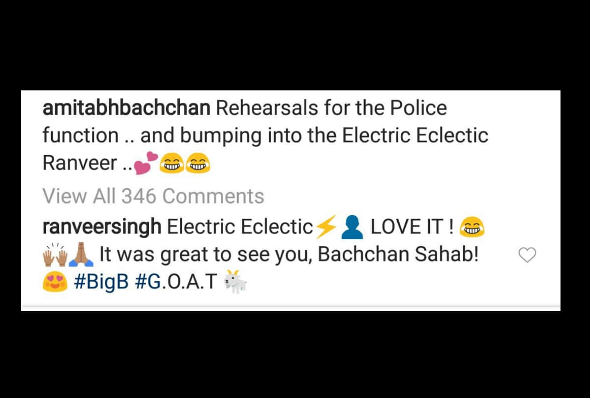 amitabh bachchan tight hug to ranveen singh in mumbai police event