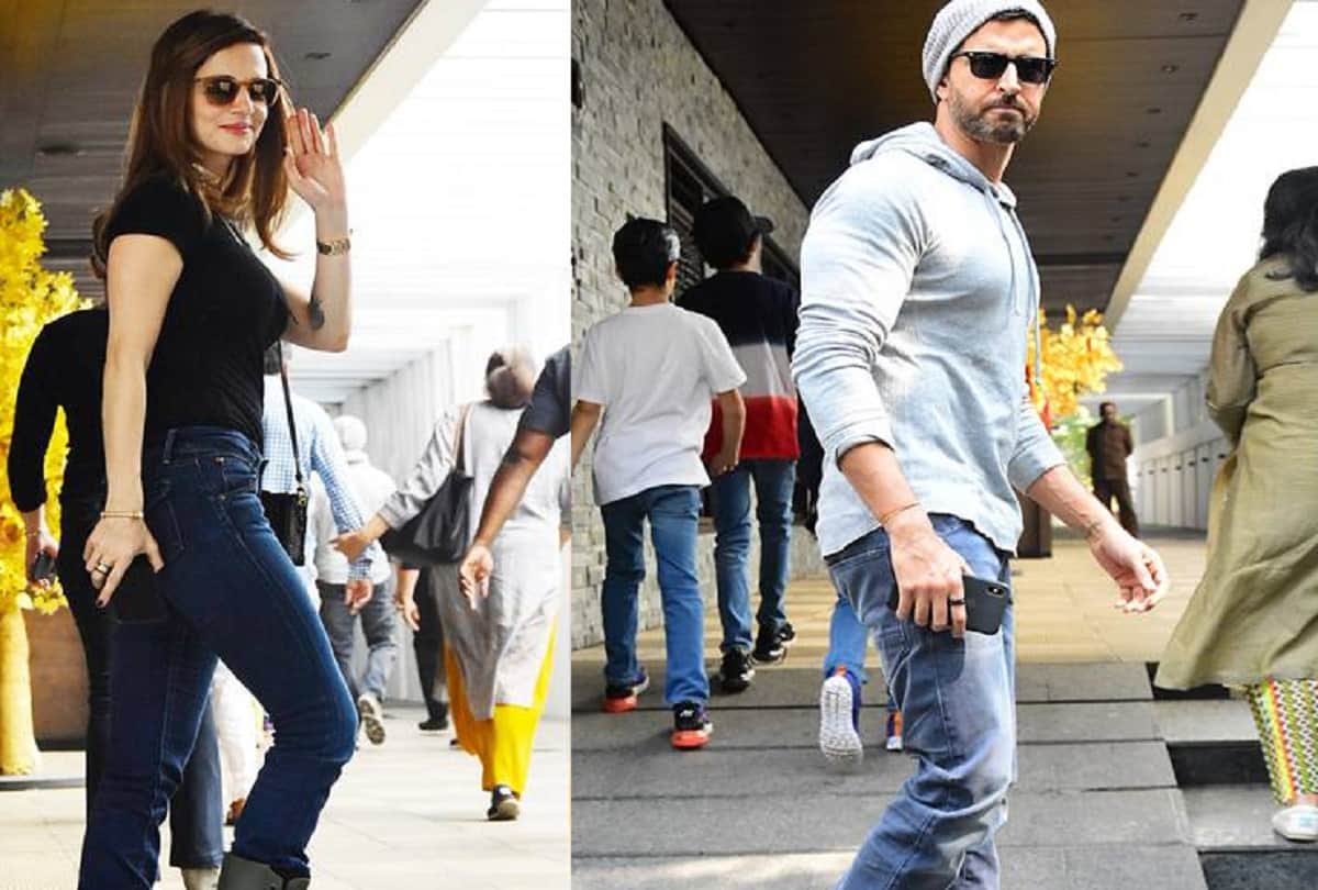 hrithik roshan was spotted with ex wife suzzane khan