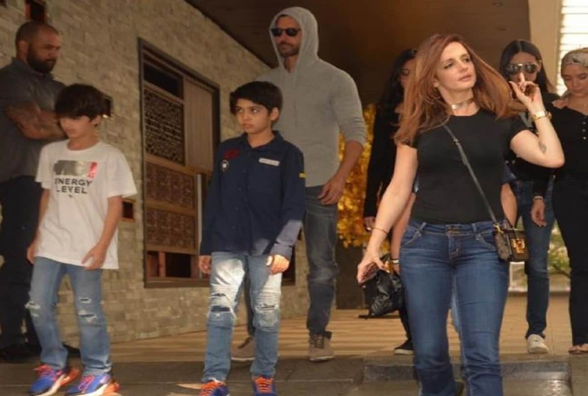 hrithik roshan was spotted with ex wife suzzane khan