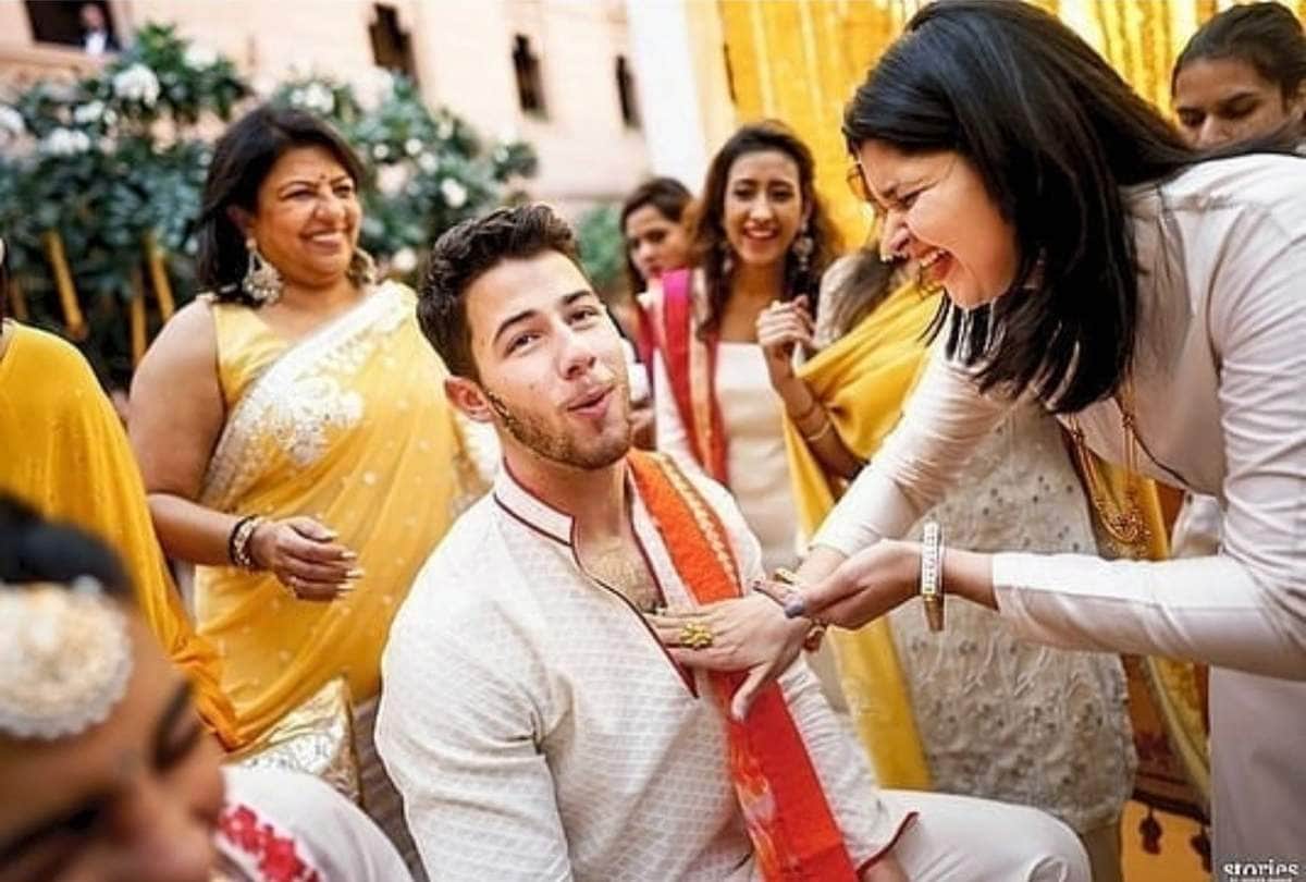 priyanka chopra and nick jonas wedding-haldi ceremony inside photo