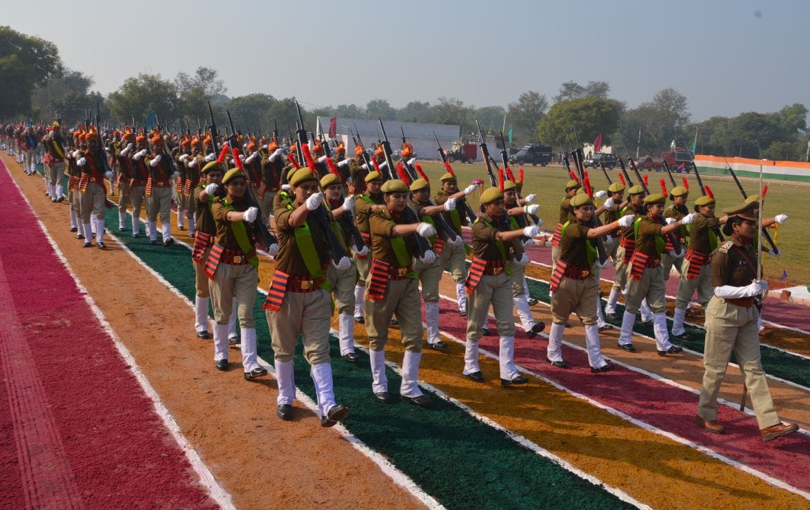 पुलिस लाइन में दिखा लघु भारत का  नजारा