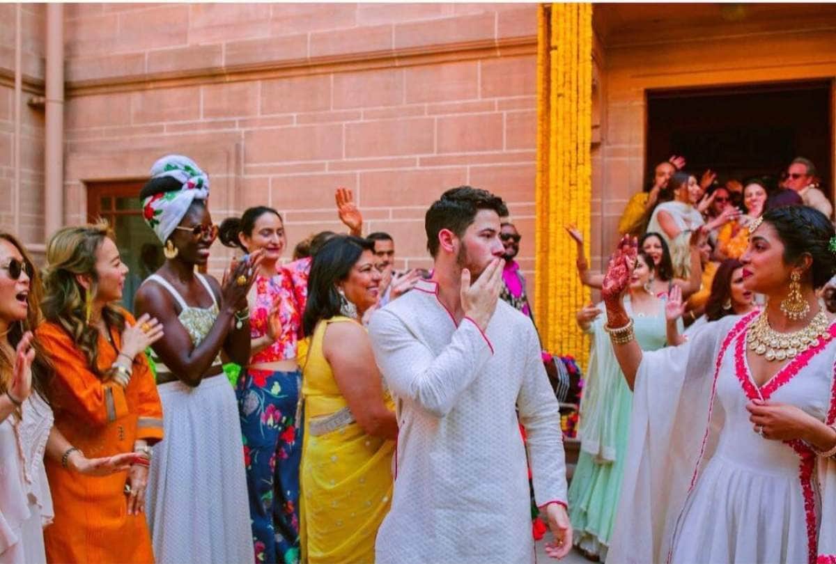priyanka chopra and nick jonas wedding-haldi ceremony inside photo