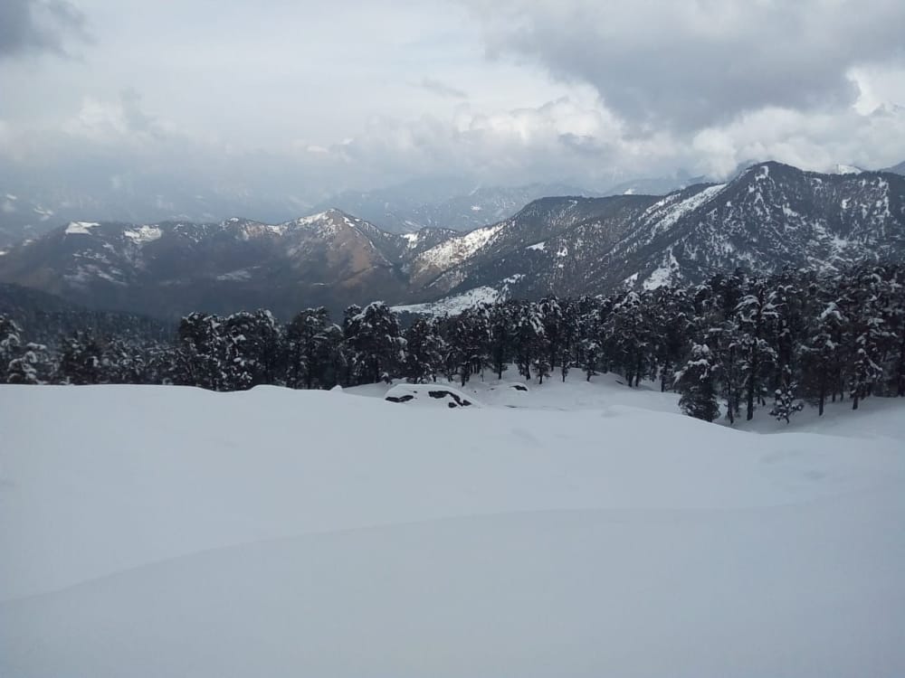 snowfall in uttarakhand 118 families stuck in namik pithoragarh