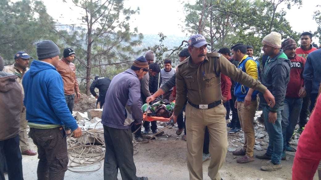 big fact of pick up vehicle fell in gorge at champawat