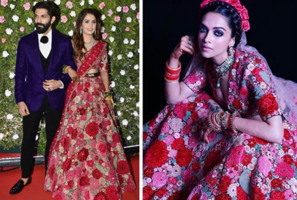Amit Thackeray wife Mitali Borude copy Deepika Padukone look for her wedding reception