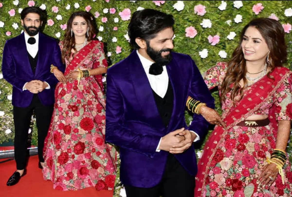 Amit Thackeray wife Mitali Borude copy Deepika Padukone look for her wedding reception