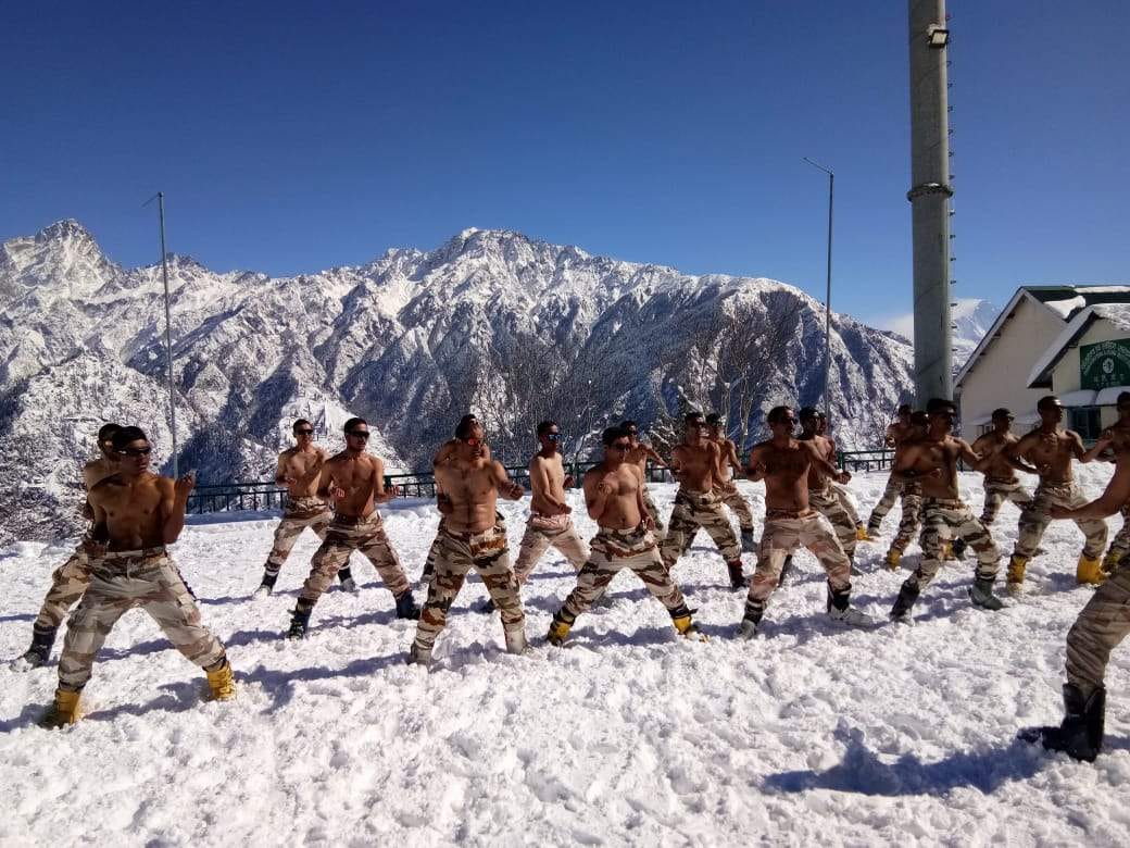 itbp commando training in minus 15 degree temperature