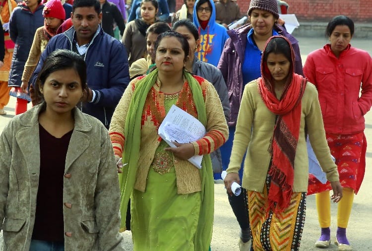 Chandigarh Education Department Conducts JBT Recruitment Exam