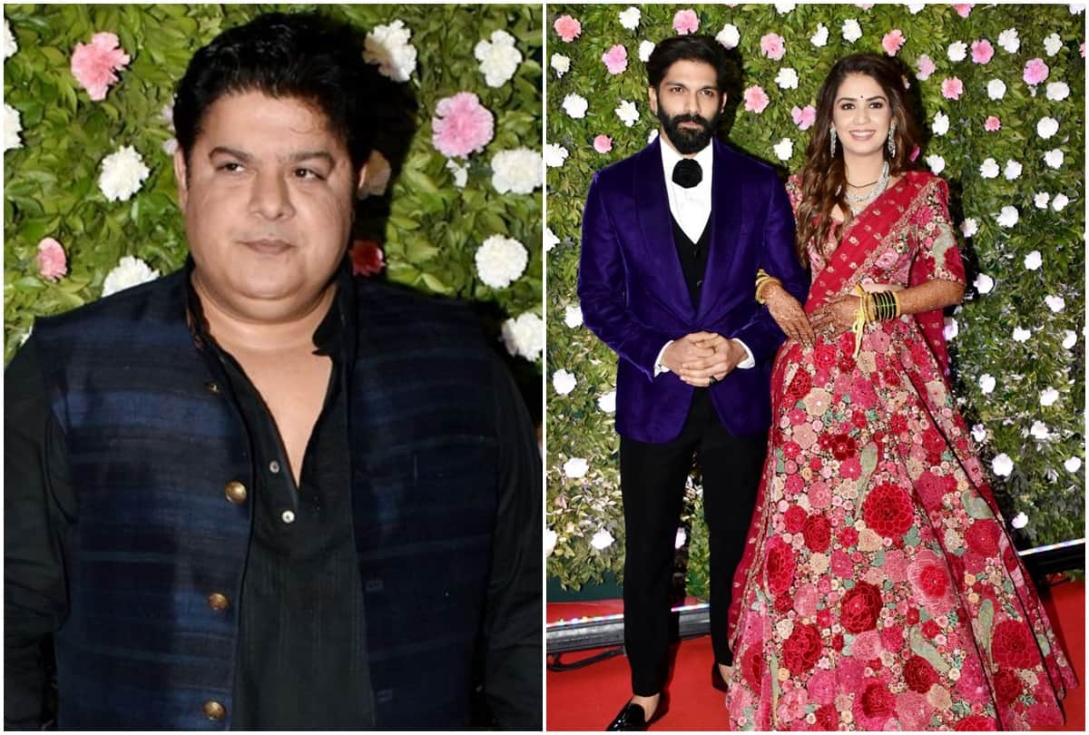 After metoo accused Sajid khan spotted at Amit Thackeray Wedding Reception