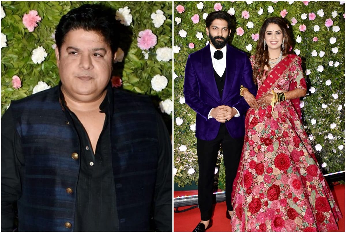 After metoo accused Sajid khan spotted at Amit Thackeray Wedding Reception