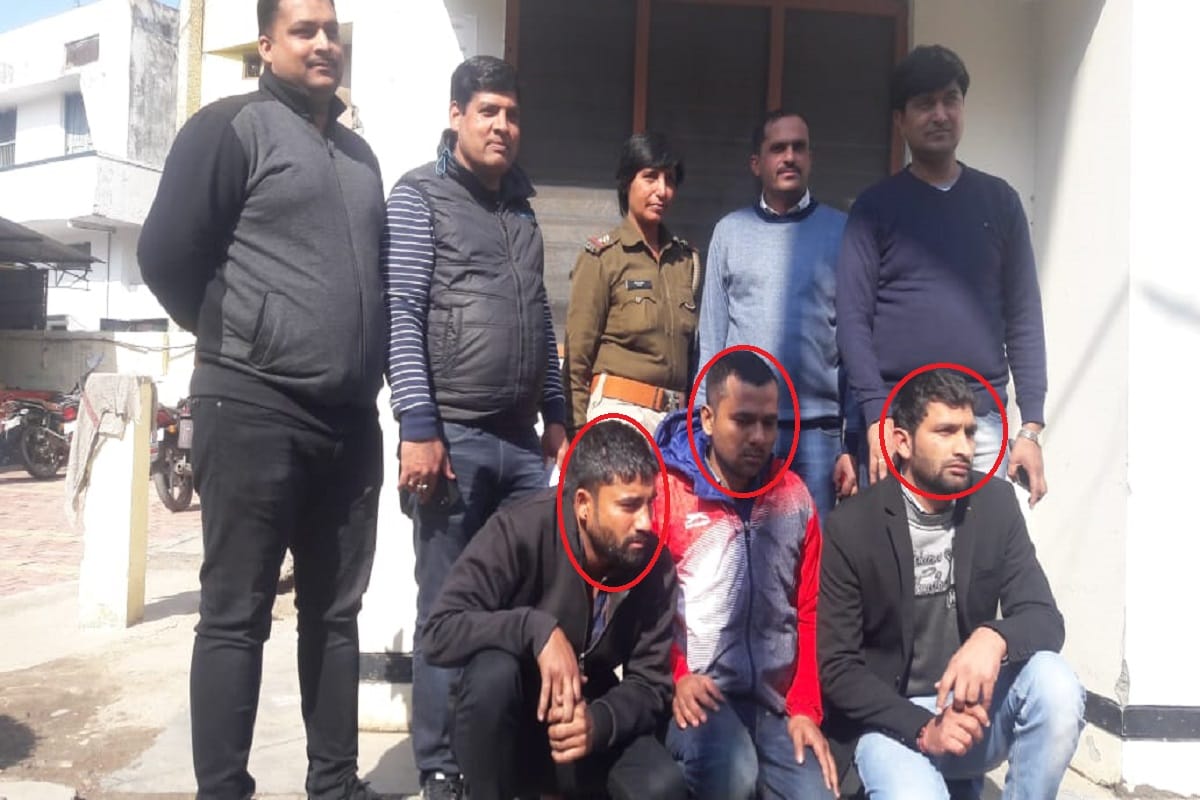 Meerut STF team arrested three members of Solver gang