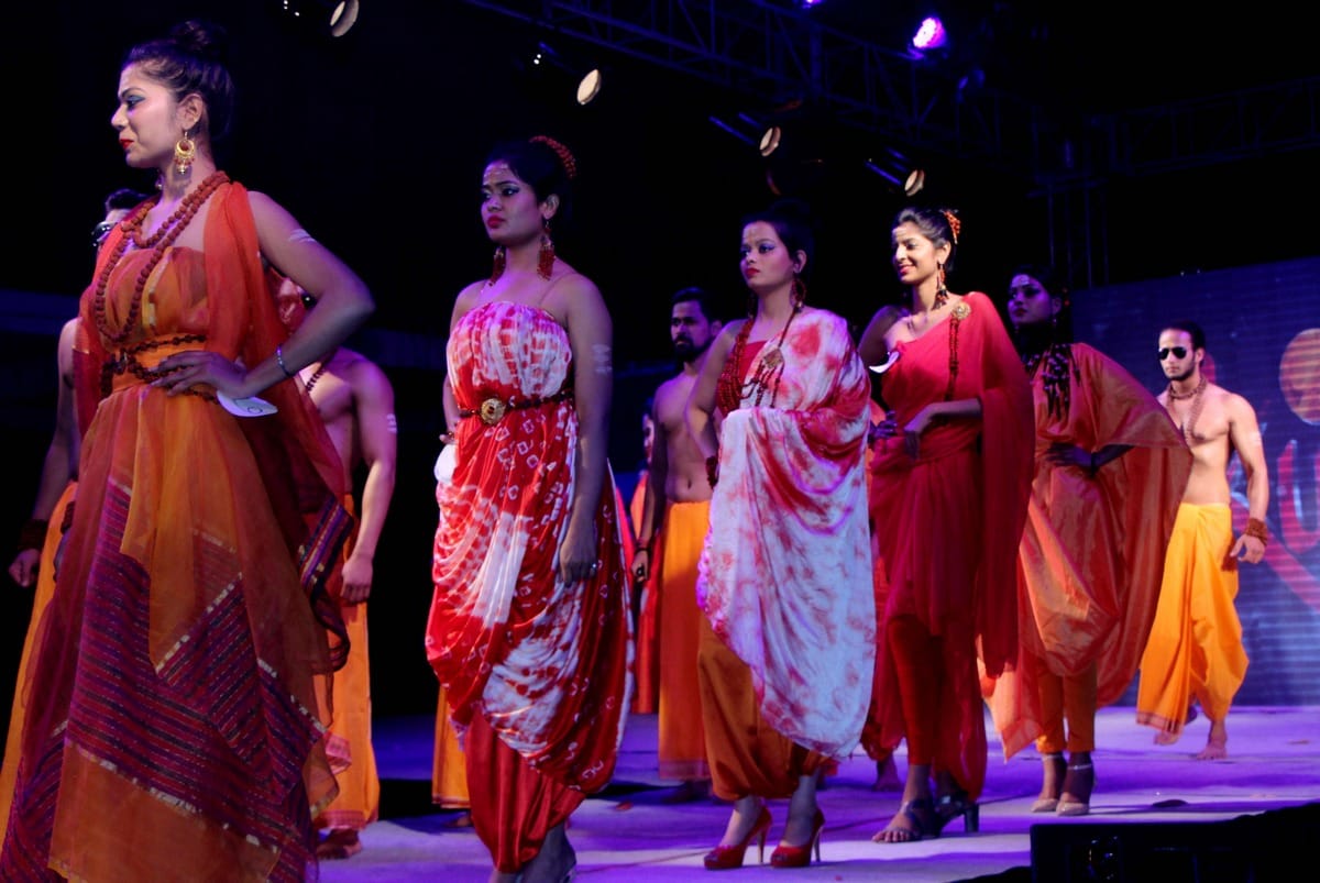 Ramp walk done by models on birha and ghazals in varanasi