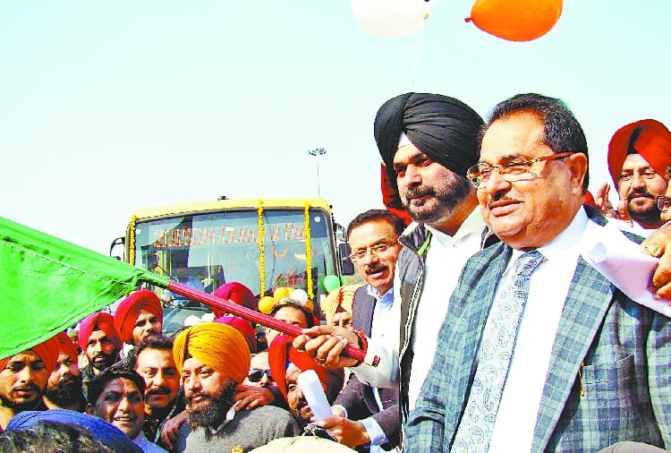 BRTS Buses Project start by navjot singh in Amritsar